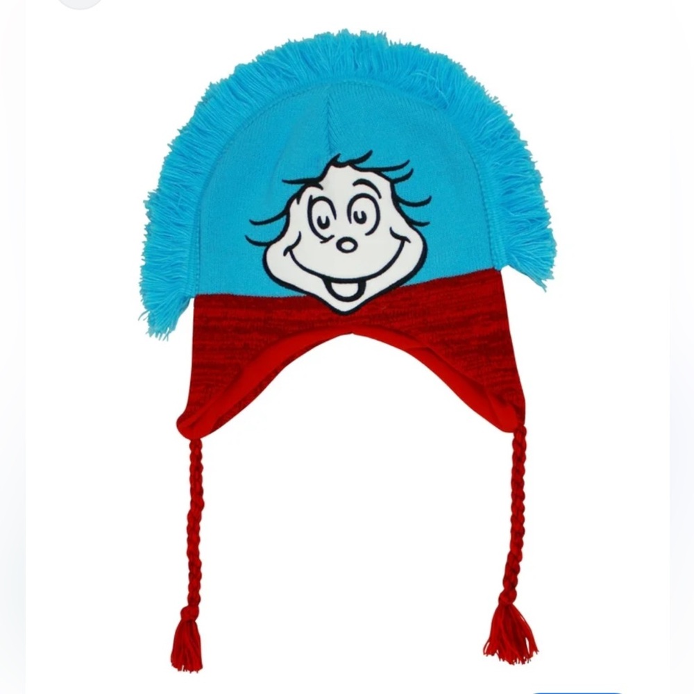Dr. Seuss Thing One and Thing Two Knit Hat
